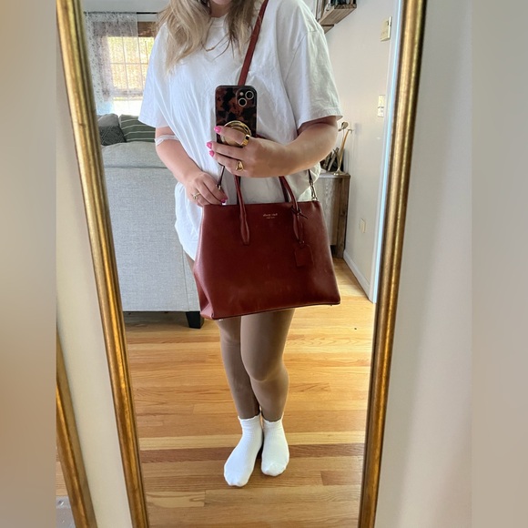 Kate Spade Terracotta Leather Tote - Picture 6 of 8